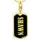 Shawn v02 - Luxury Dog Tag Keychain
