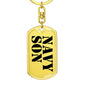 Navy Son - Luxury Dog Tag Keychain