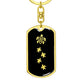 Mama Turtle With 4 Hatchlings v2 - Luxury Dog Tag Keychain