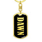 Dawn v02 - Luxury Dog Tag Keychain