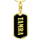 Tamra v02 - Luxury Dog Tag Keychain