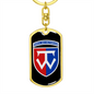 58th Motorized Infantry Brigade (Ukraine) v3 - Luxury Dog Tag Keychain