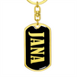 Jana v02 - Luxury Dog Tag Keychain