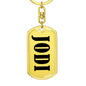 Jodi v01 - Luxury Dog Tag Keychain