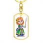Knight 03 - Luxury Dog Tag Keychain