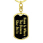 Chinese Shar-Pei's Home v2 - Luxury Dog Tag Keychain