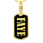 Faye v02 - Luxury Dog Tag Keychain