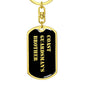 Coast Guardsman's Brother v2 - Luxury Dog Tag Keychain