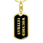 Wounded Veteran v2 - Luxury Dog Tag Keychain