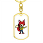 Fox - Luxury Dog Tag Keychain