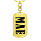 Mae v01 - Luxury Dog Tag Keychain