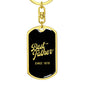 Best Father Since 1979 v3 - Luxury Dog Tag Keychain