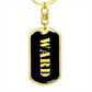 Ward v2 - Luxury Dog Tag Keychain