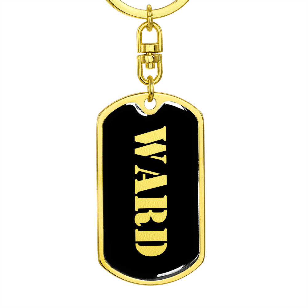 Ward v2 - Luxury Dog Tag Keychain