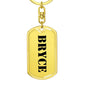Bryce - Luxury Dog Tag Keychain