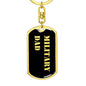 Military Dad v2 - Luxury Dog Tag Keychain