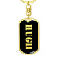 Hugh v3 - Luxury Dog Tag Keychain