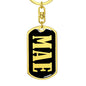 Mae v02 - Luxury Dog Tag Keychain