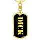 Dick v2 - Luxury Dog Tag Keychain