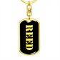 Reed v2 - Luxury Dog Tag Keychain