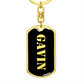 Gavin v2 - Luxury Dog Tag Keychain
