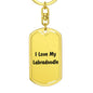 Love My Labradoodle v4 - Luxury Dog Tag Keychain
