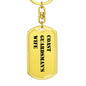 Coast Guardsman's Wife - Luxury Dog Tag Keychain