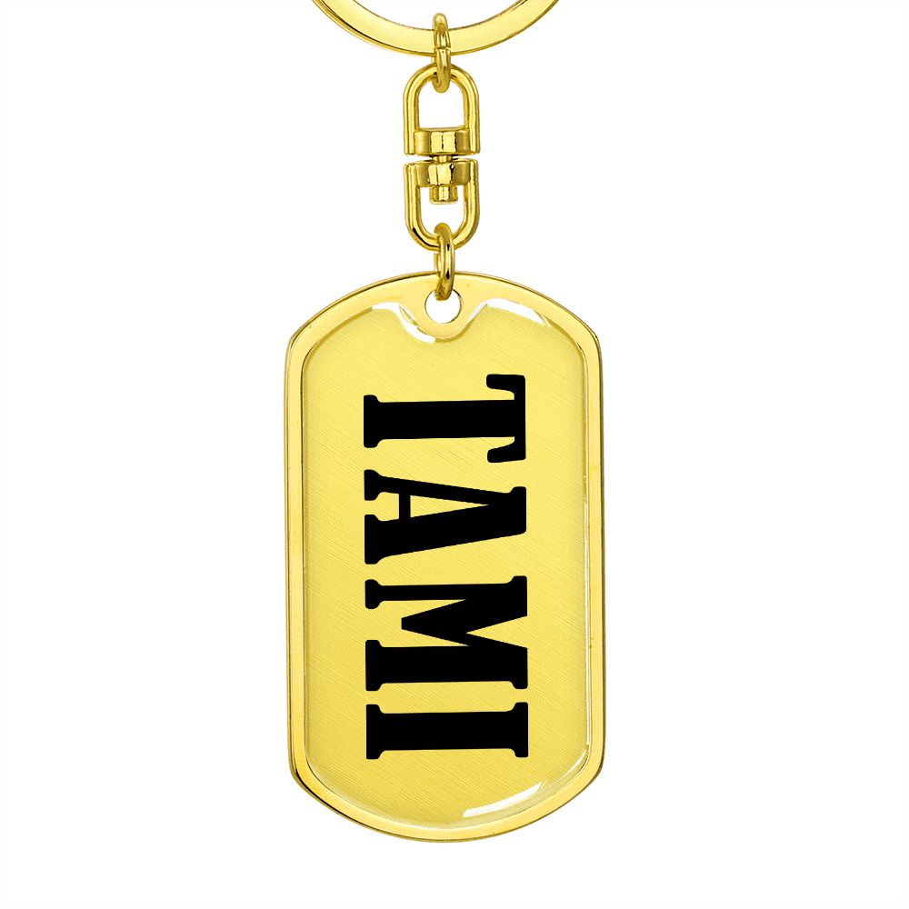 Tami v01 - Luxury Dog Tag Keychain
