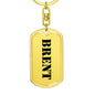 Brent - Luxury Dog Tag Keychain