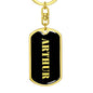 Arthur v3 - Luxury Dog Tag Keychain