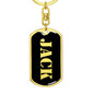 Jack v3 - Luxury Dog Tag Keychain
