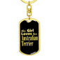 Australian Terrier v2 - Luxury Dog Tag Keychain