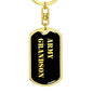Army Grandson v2 - Luxury Dog Tag Keychain