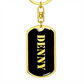 Denny v2 - Luxury Dog Tag Keychain
