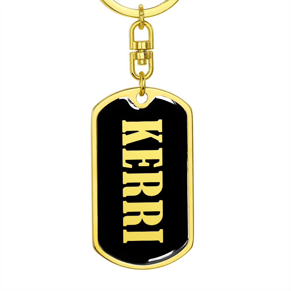 Kerri v02 - Luxury Dog Tag Keychain