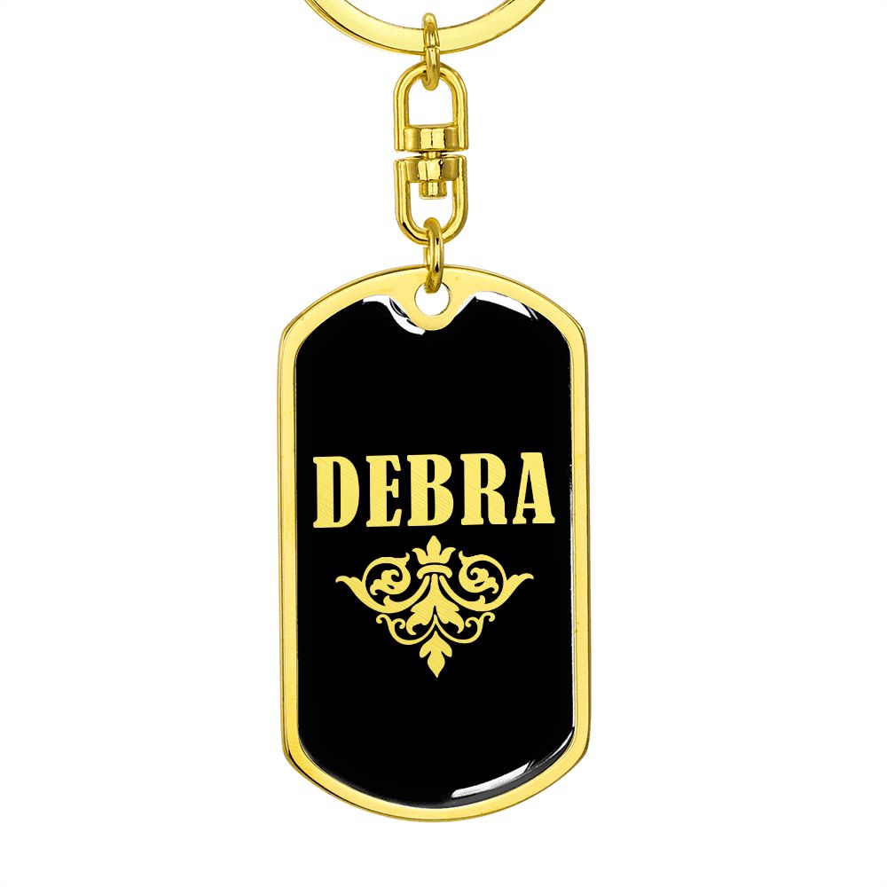 Debra v02a - Luxury Dog Tag Keychain