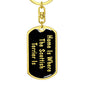 Scottish Terrier's Home v2 - Luxury Dog Tag Keychain