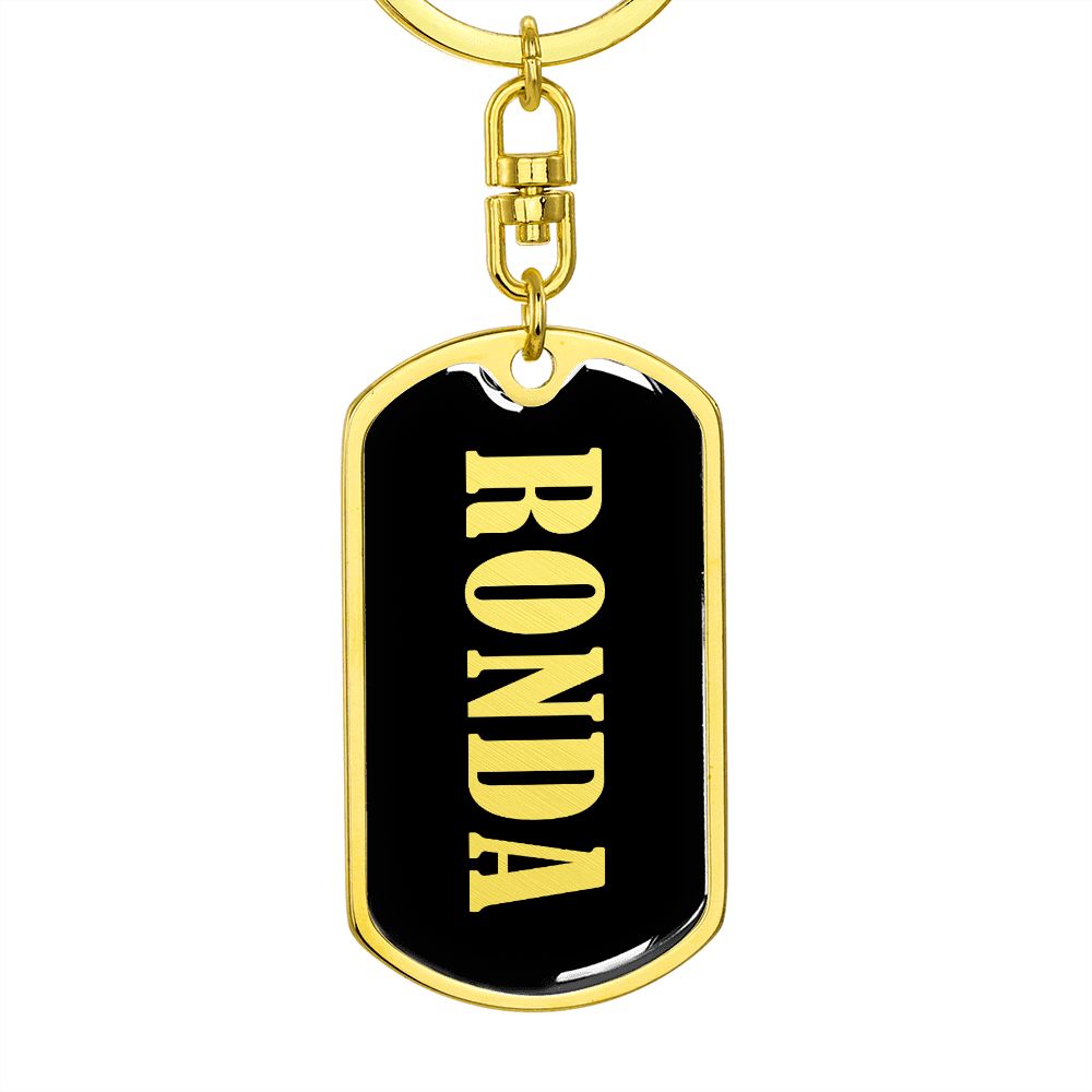Ronda v02 - Luxury Dog Tag Keychain
