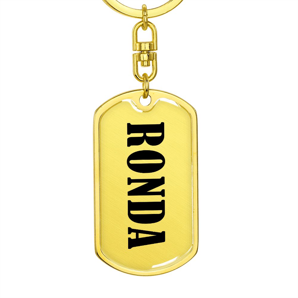 Ronda v01 - Luxury Dog Tag Keychain