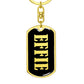 Effie v02 - Luxury Dog Tag Keychain