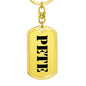 Pete - Luxury Dog Tag Keychain