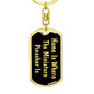 Miniature Pinscher's Home v2 - Luxury Dog Tag Keychain