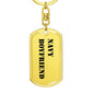 Navy Boyfriend - Luxury Dog Tag Keychain