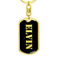 Elvin v3 - Luxury Dog Tag Keychain