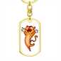 Tiger 02 - Luxury Dog Tag Keychain