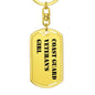 Coast Guard Veteran's Girl - Luxury Dog Tag Keychain