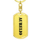 Aurelio - Luxury Dog Tag Keychain