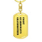Coast Guardsman's Grandmother - Luxury Dog Tag Keychain