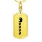 Mama Elephant With 4 Calves - Luxury Dog Tag Keychain