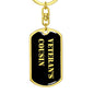 Veteran's Cousin v2 - Luxury Dog Tag Keychain
